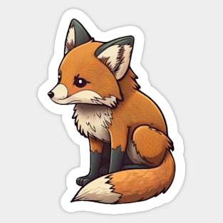 Cartoon Fox Sticker